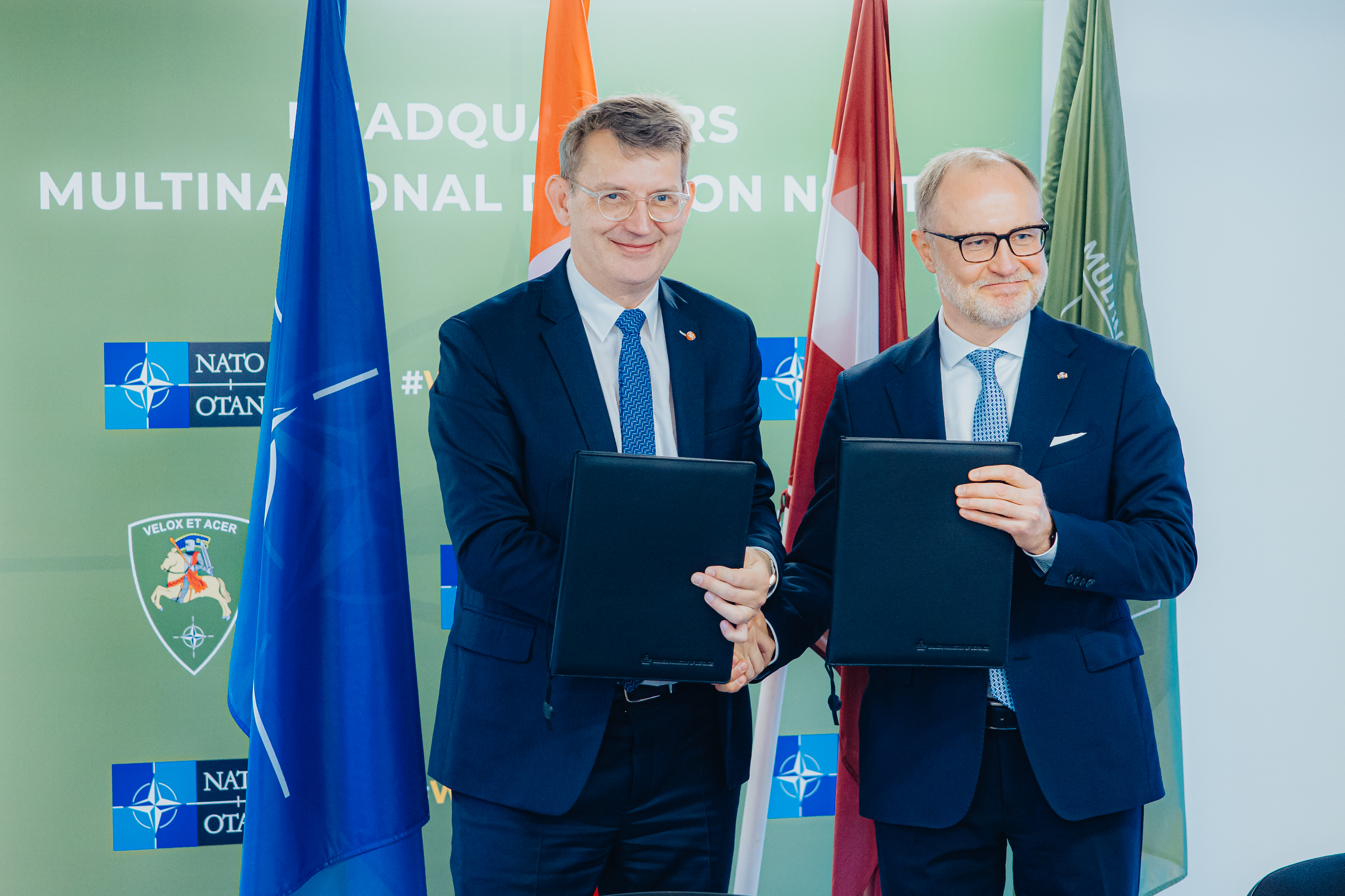 A. Sprūds un T.L. Poulsens paraksta nodomu vēstuli