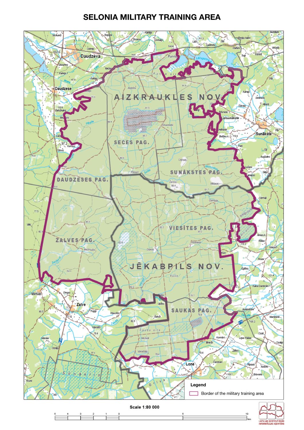 Selonia military training area