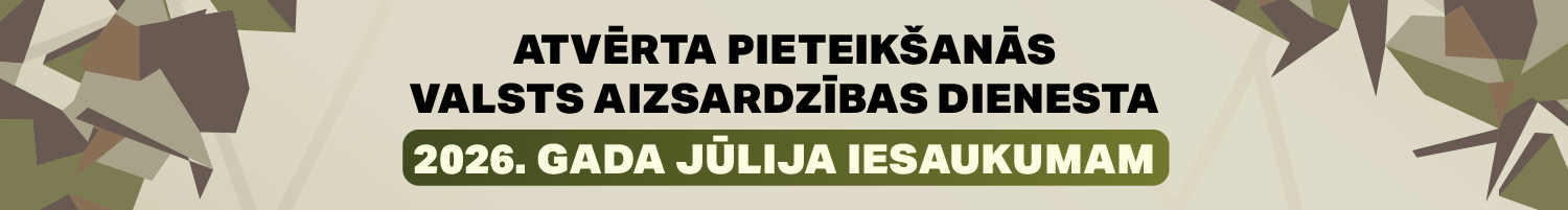 Pieteikšanās VAD 2026. gada jūlija iesaukumam