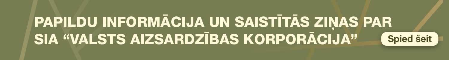 Papildu informācija un saistītās ziņas par SIA "Valsts aizsardzības korporācija"